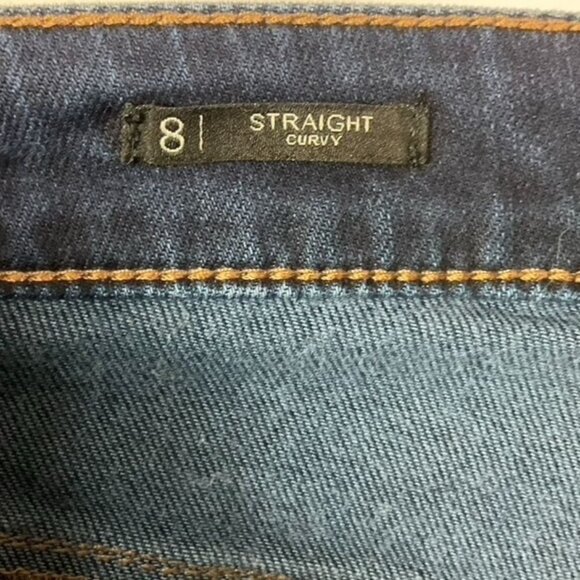 Talbots Flawless Five-Pocket Jeans, Straight Curvy, size 8 - Picture 9 of 10